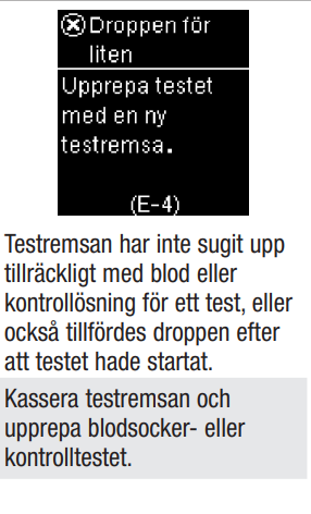 Accu-Chek Guide felkod E-4