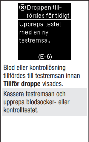 Accu-Chek Guide felkod E-6