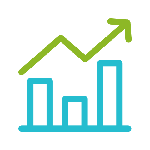 Diagram och statistik i Accu-Chek SmartGuide-appen